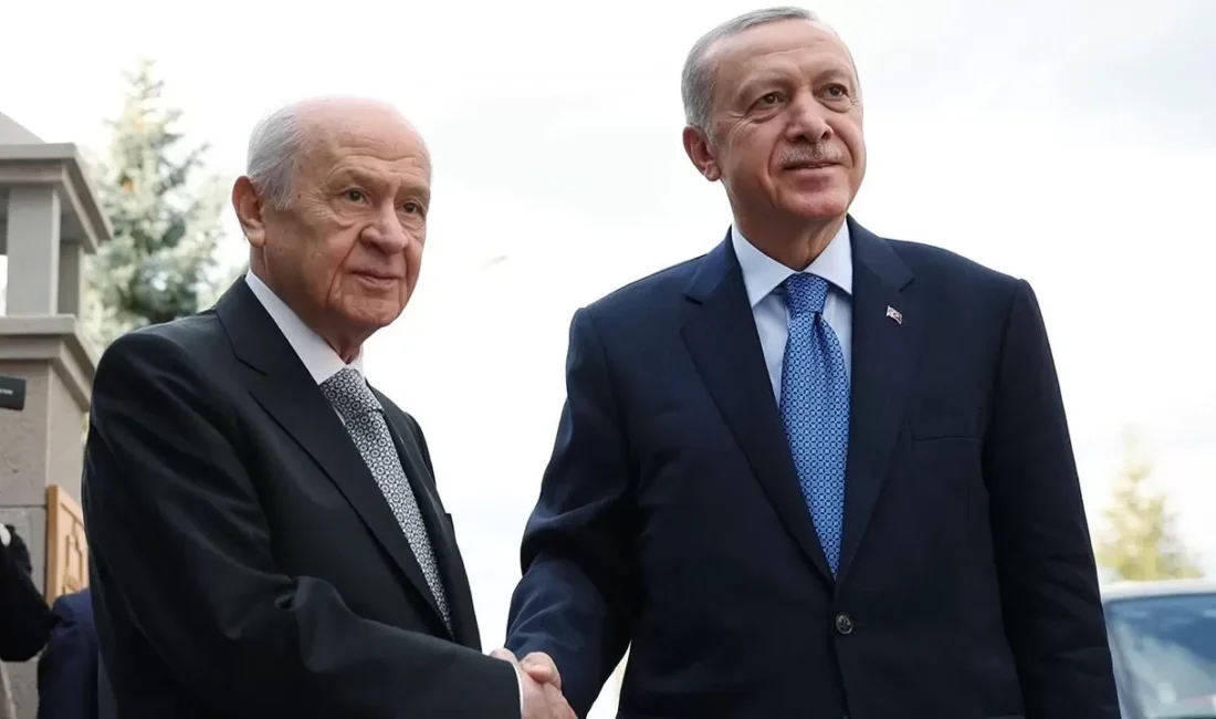 Cumhurbaşkanı Recep Tayyip Erdoğan, Cumhurbaşkanlığı Külliyesi’nde MHP Genel Başkanı Devlet