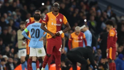 Şampiyonlar Ligi'nde Manchester City'ye 2-0 mağlup olan Galatasaray, lig aşamasını