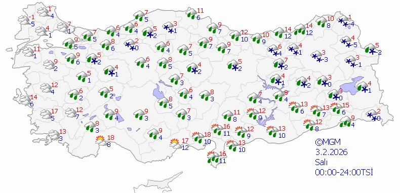 Meteoroloji Genel Müdürlüğü haftalık raporuyla uyardı. Sıcaklıklar düşüyor, Salı gününden