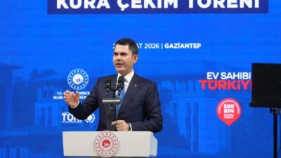 Çevre, Şehircilik ve İklim Değişikliği Bakanı Murat Kurum, Gaziantep'teki kura