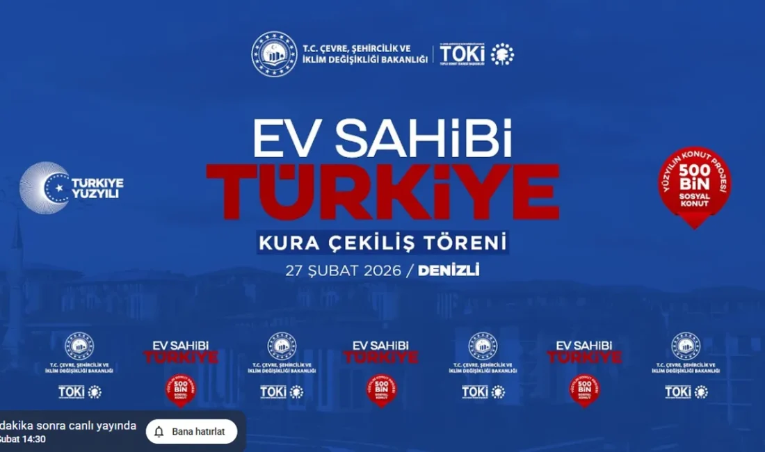 Denizli TOKİ kura sonuçları, isim listesi sorgulama ekranı ve canlı