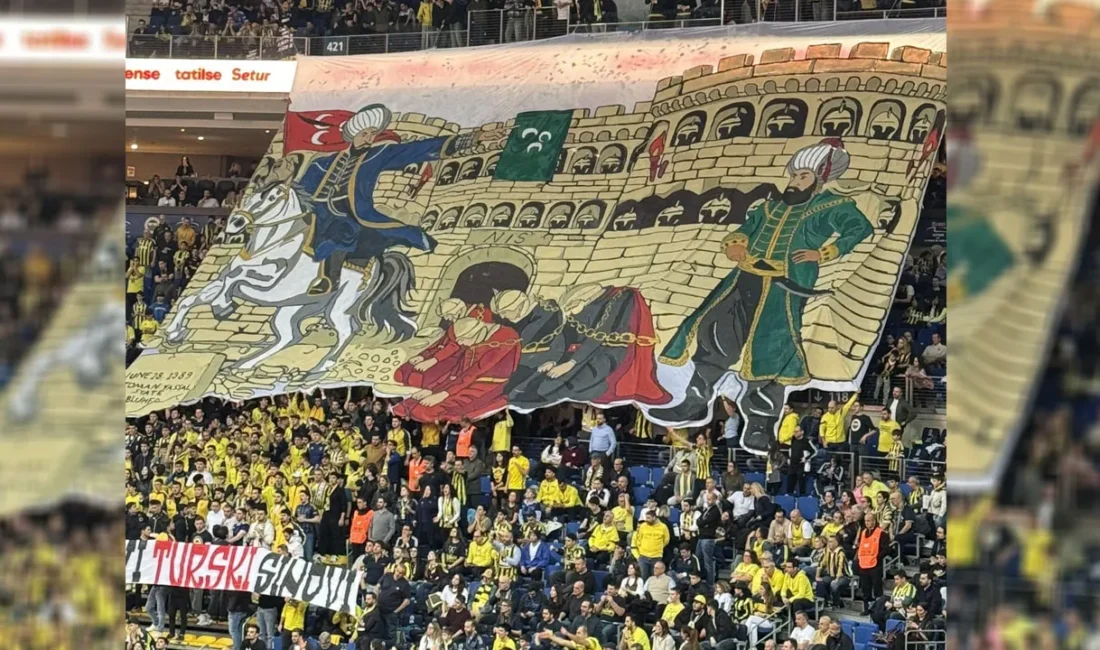 Fenerbahçe taraftarı, EuroLeague’deki Partizan maçında açtığı tarihi pankartla Sırp ekibinin
