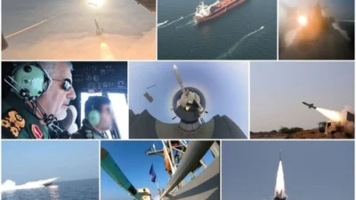 İran Devrim Muhafızları, Hürmüz Boğazı'ndaki tatbikatta 150 km menzilli gemi
