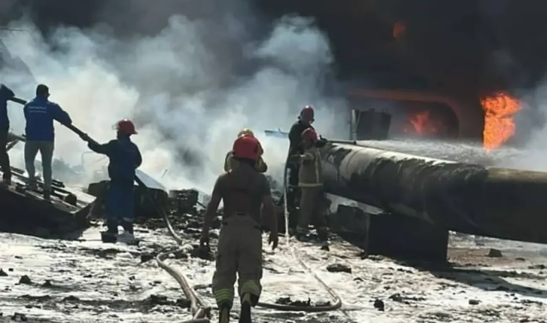 Irak'ın Kerkük vilayetinde, Kuzey Petrol Şirketi'ne ait kritik gaz nakil