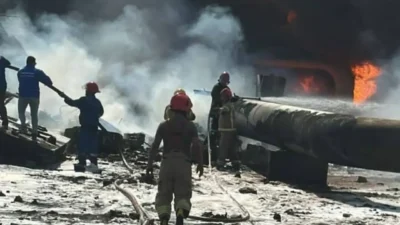 Irak'ın Kerkük vilayetinde, Kuzey Petrol Şirketi'ne ait kritik gaz nakil