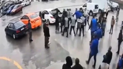 Ankara Yenimahalle'de araç muayene istasyonunda çıkan kavgada darbedilen polis memuru