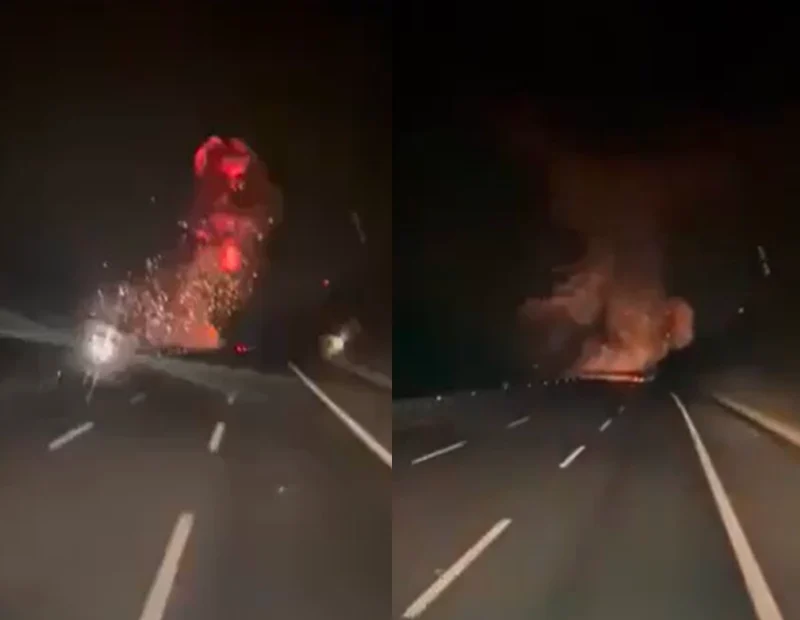 Balıkesir'de kaza kırıma uğrayan F-16'nın düşme anı görüntülendi. Şehit Pilot