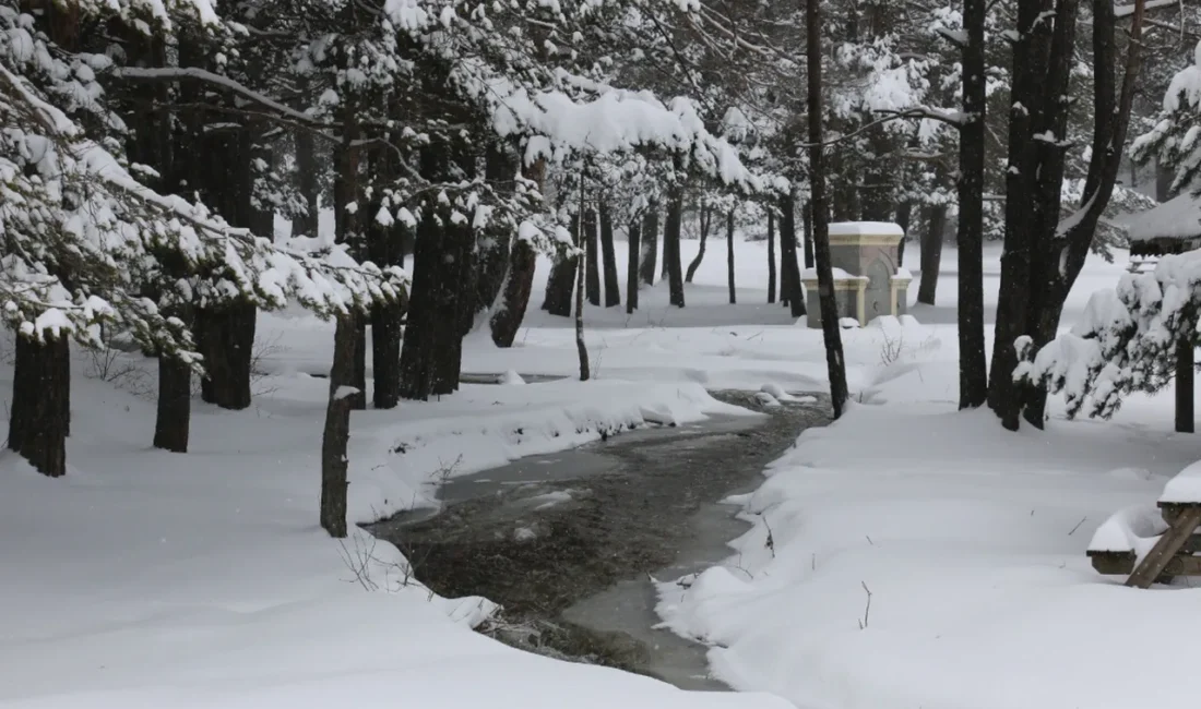 Türkiye'nin doğa turizmi merkezi Abant, Mart ayında etkili olan kar