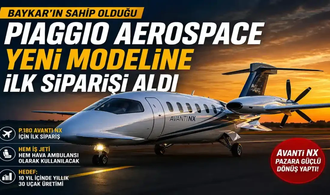 Baykar bünyesindeki İtalyan havacılık şirketi Piaggio Aerospace, yeni nesil P.180