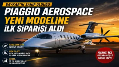 Baykar bünyesindeki İtalyan havacılık şirketi Piaggio Aerospace, yeni nesil P.180