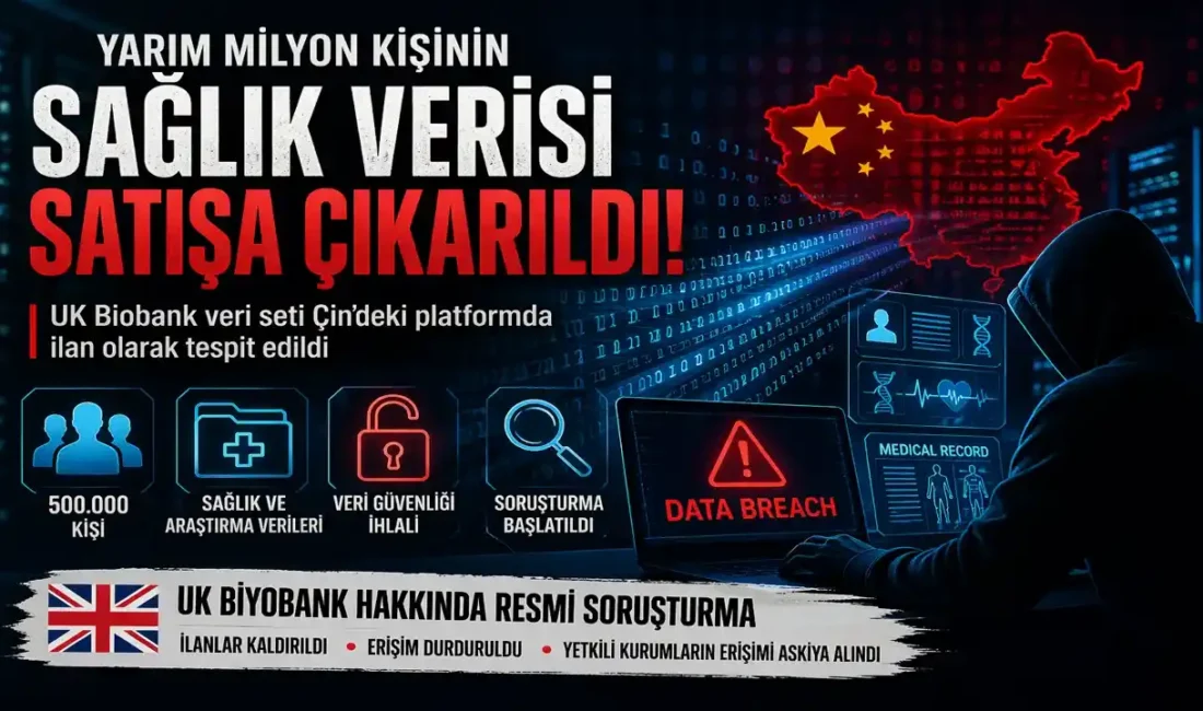 İngiltere’de yarım milyon gönüllünün sağlık ve araştırma verilerini barındıran UK