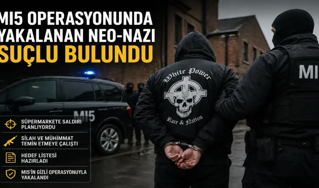 İngiltere’de MI5’in yürüttüğü gizli operasyon kapsamında yakalanan neo-Nazi bir saldırı
