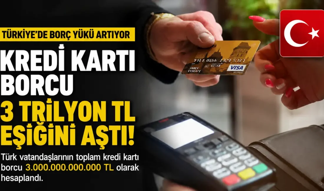 Türkiye’de bireysel kredi kartı borçları rekor seviyeye çıktı. Bankacılık verilerine