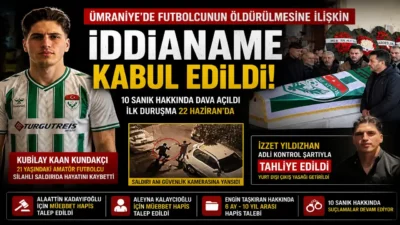Ümraniye’de amatör futbolcu Kubilay Kaan Kundakçı’nın silahlı saldırıda öldürülmesine ilişkin