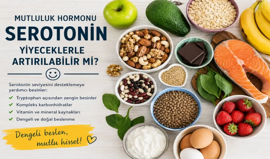“Mutluluk hormonu” olarak bilinen serotonin, beslenmeyle desteklenebilir ancak tek başına