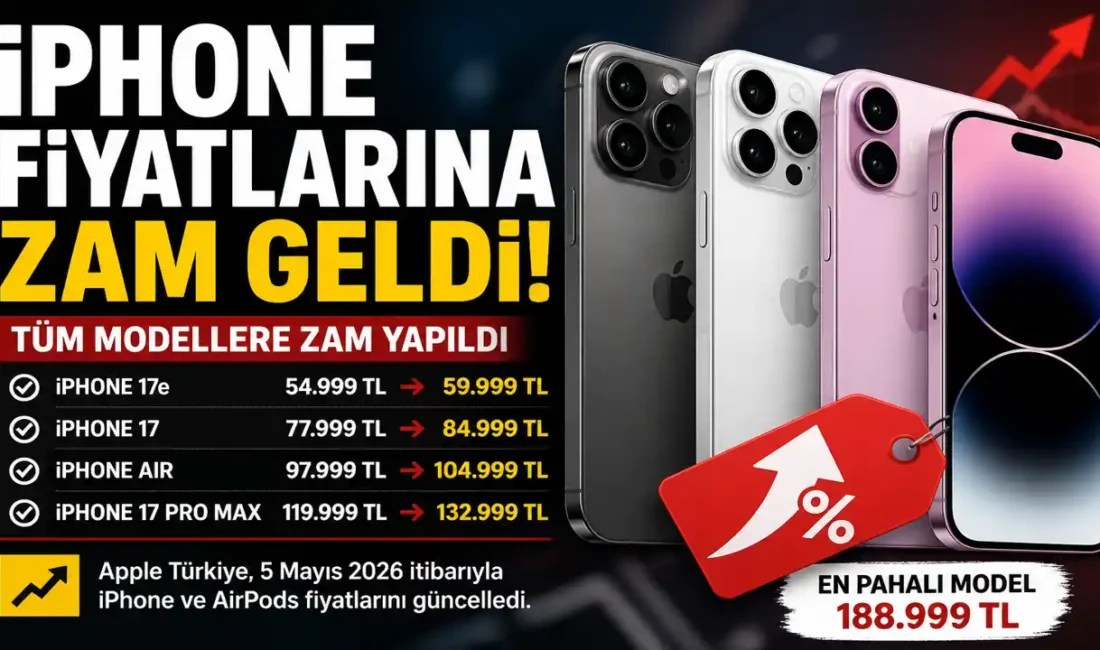 Apple Türkiye, iPhone 17 serisi başta olmak üzere birçok ürünün