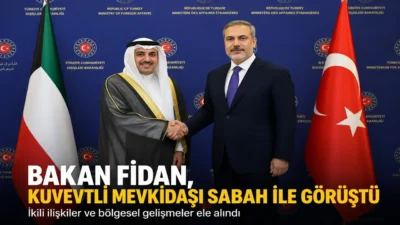 Özet
Dışişleri Bakanı Hakan Fidan, Kuveyt Dışişleri Bakanı Şeyh Jarrah Jaber