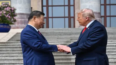 Çin Devlet Başkanı Şi Cinping’in, ABD Başkanı Donald Trump ile