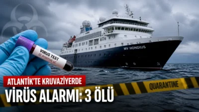 Atlantik Okyanusu’nda seyreden bir kruvaziyer gemisinde şüpheli virüs salgını nedeniyle