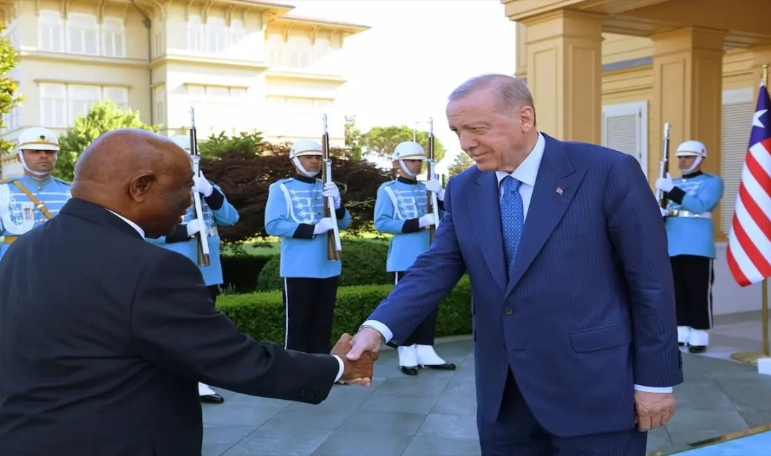 Cumhurbaşkanı Recep Tayyip Erdoğan, Liberya Cumhurbaşkanı Joseph Nyumah Boakai ile
