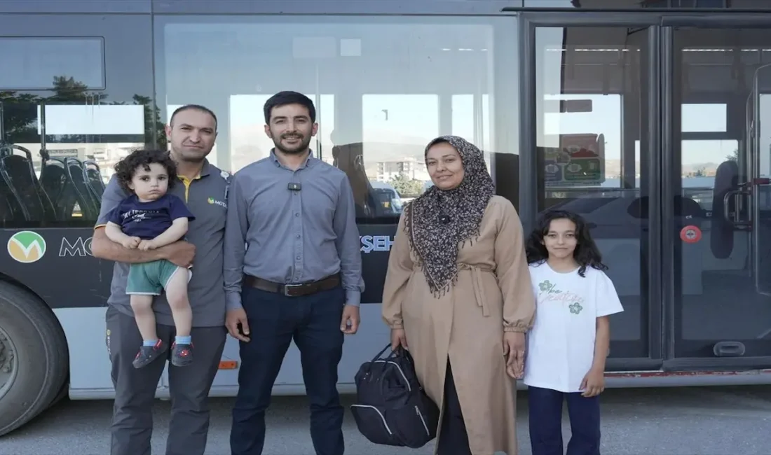 Malatya Büyükşehir Belediyesi'ne bağlı toplu taşıma aracında unutulan, içerisinde çok