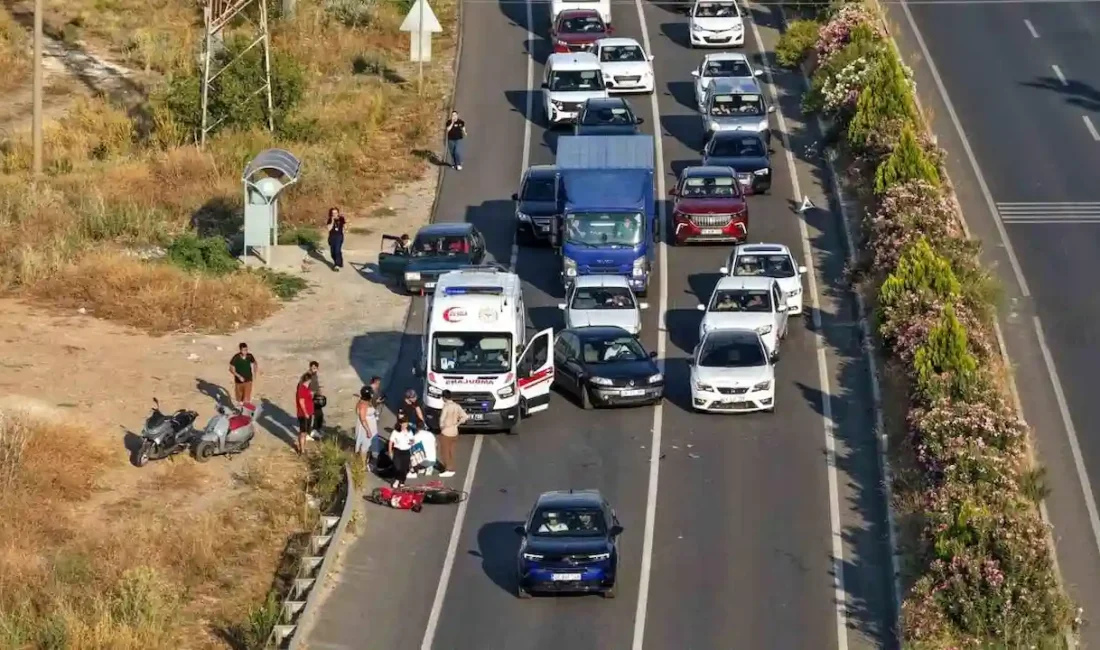 Muğla'nın Menteşe ilçesinde meydana gelen motosiklet kazasında bir kişi yaralandı.