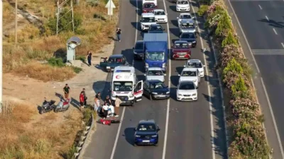 Muğla'nın Menteşe ilçesinde meydana gelen motosiklet kazasında bir kişi yaralandı.
